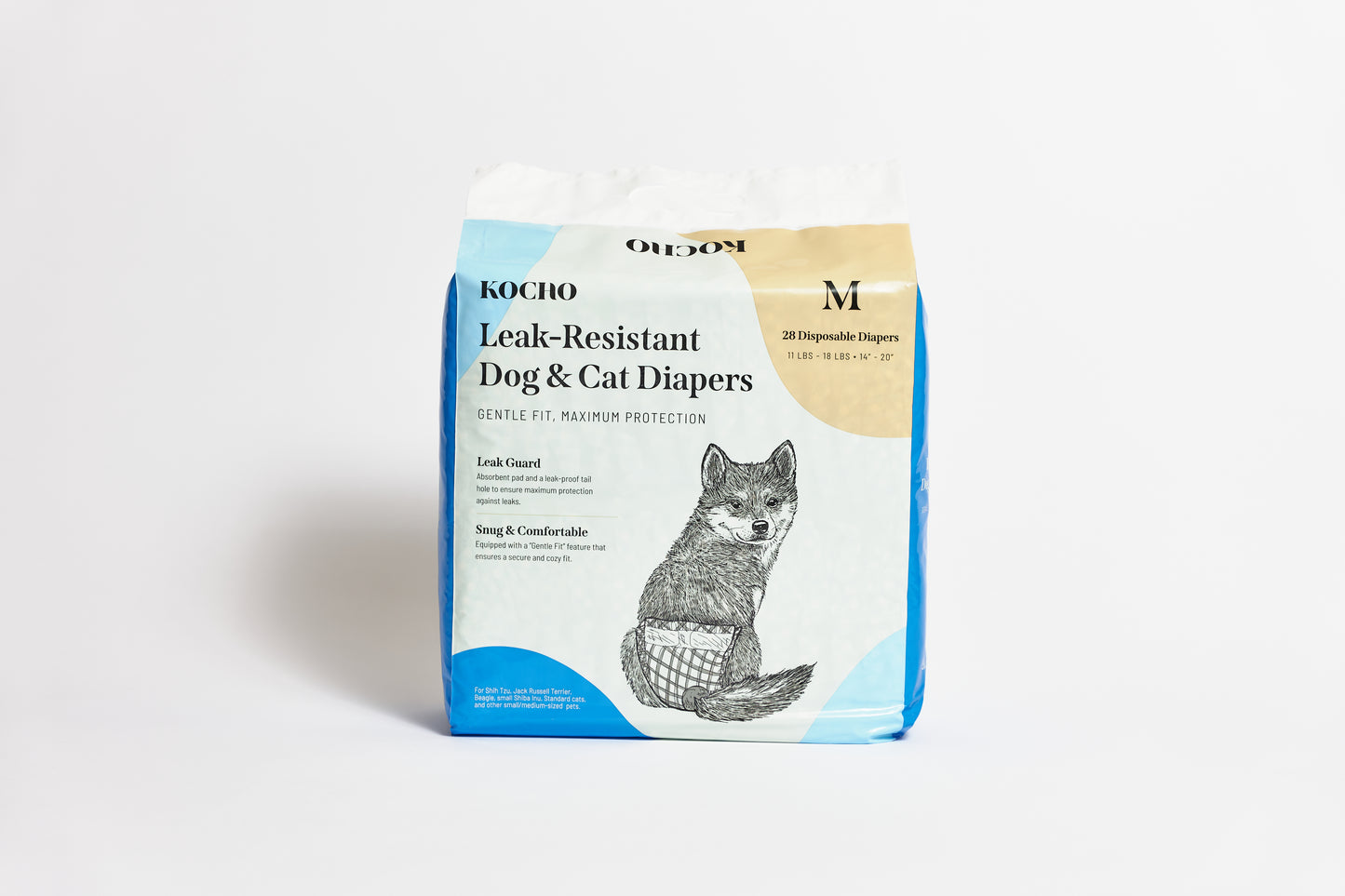 KOCHO Leak-Resistant Dog & Cat Diapers